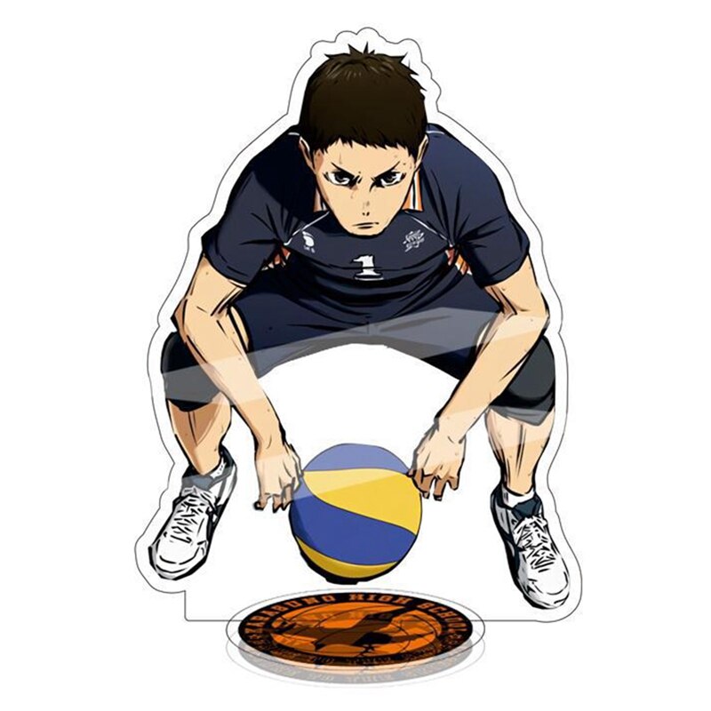 Anime Haikyuu!! Acrylic Stand Figure Model Table Plate Volleyball Boys Action Figures Toys Anime Activities Desk Decor Ornaments