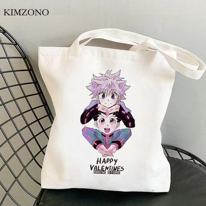 Hunter x Hunter shopping bag tote shopper handbag bolsa bag fabric jute woven tote sacolas