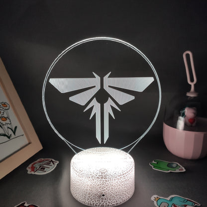 Game LOGO Lamp The Last of Us 2 3D Led RGB Night Lights Birthday Cool Gift For Friend Gaming Room Table Colorful Mark Decoration