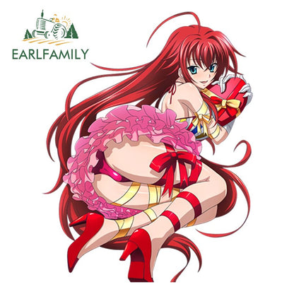 13cm Car Styling Super 3D Sexy Girl High School DxD Anime Rias Gremory Render Euro Drift Decal Waterproof Car Sticker