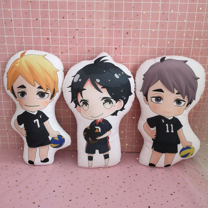 10cm Anime Haikyuu Plush Doll Hinata Shoyo Tobio Kageyama Soft Stuffed Plush Toys Cute Haikyuu Plush Pendant Kids Plushie Toy