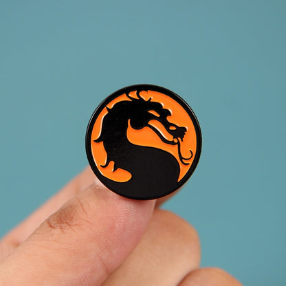 Game Mortal Kombat Brooch Pins Animal Dragon Lapel Pin Accessories Men Backpack Pins