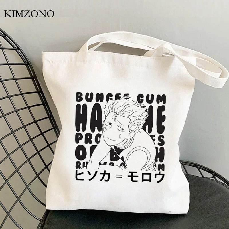 Hunter x Hunter shopping bag tote shopper handbag bolsa bag fabric jute woven tote sacolas