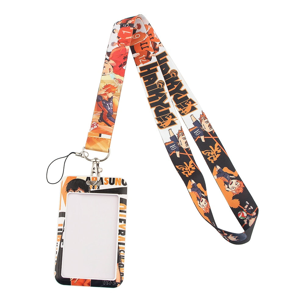 DZ1423 New Anime Haikyuu!! Lanyard for Bus Credit Bank Card ID Keys Badge Holder Keychain Keyring Neck Strap Jewelry Fans Gifts