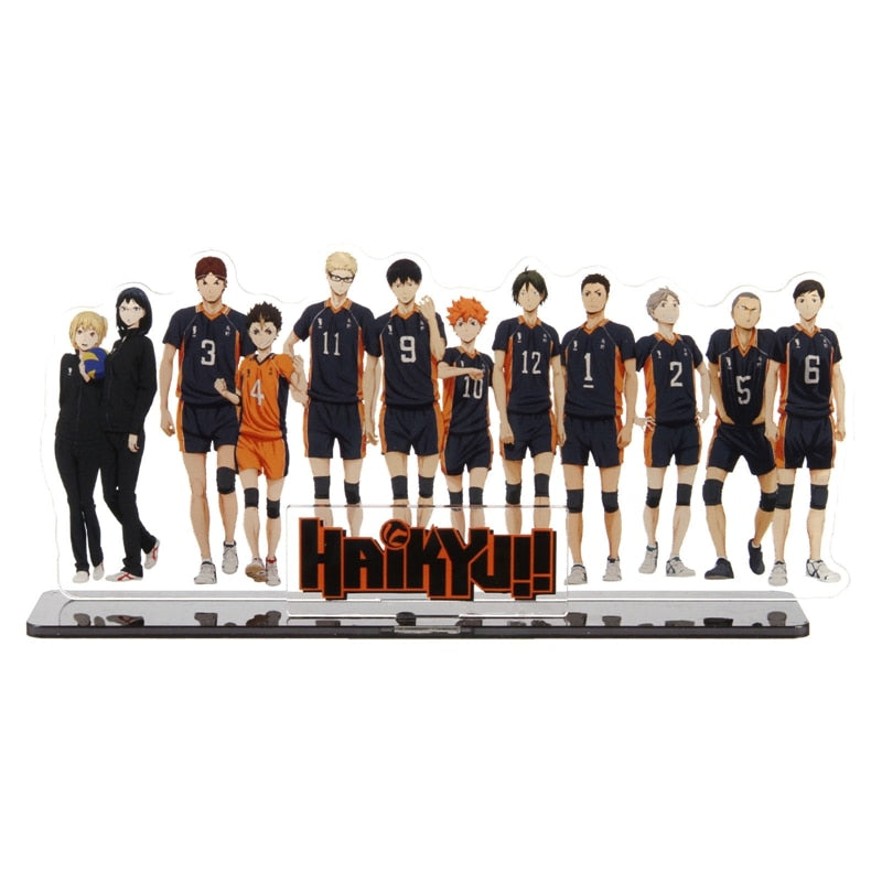 Anime Haikyuu!! Acrylic Stand Figure Model Table Plate Volleyball Boys Action Figures Toys Anime Activities Desk Decor Ornaments