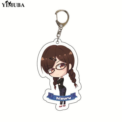 Manga Kanojo Okarishimasu Keychain Anime Rent A Girlfriend Key Chain Ichinose Chizuru Acrylic Figure Key Ring Bag Charm Trinkets