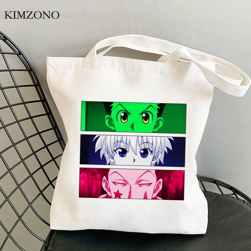 Hunter x Hunter shopping bag tote shopper handbag bolsa bag fabric jute woven tote sacolas