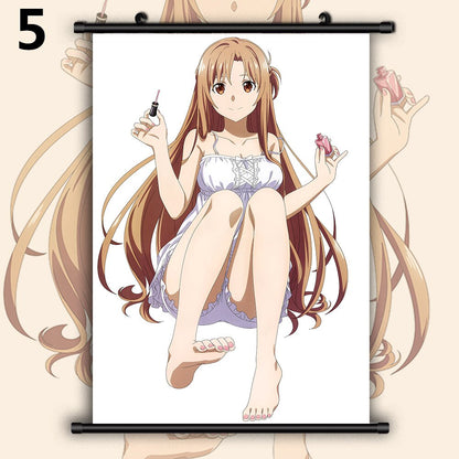 Sword Art Online Yuuki Asuna  HD Print Wall Poster Scroll