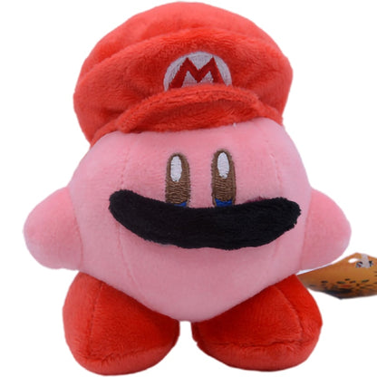 10 Cm Kawaii Super Mario Bros Luigi Soft Stuffed Plush Dolls Anime Kirby Characters Decor Pillow Keychain Classic Kids Toy Gift