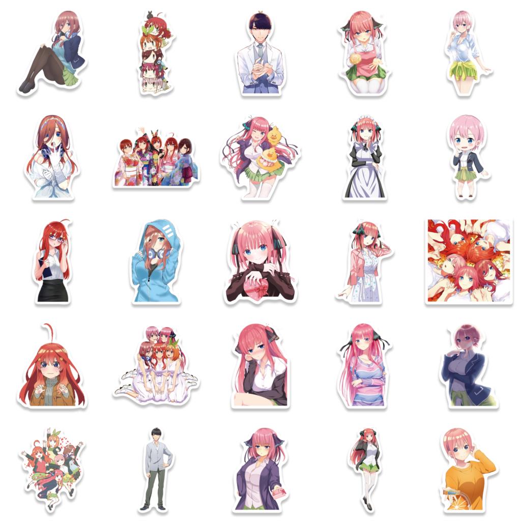 10/30/50Pcs Anime The Quintessential Quintuplets Stickers For Motorcycle Phone Skateboards Laptop Luggage Pegatinas Stickers