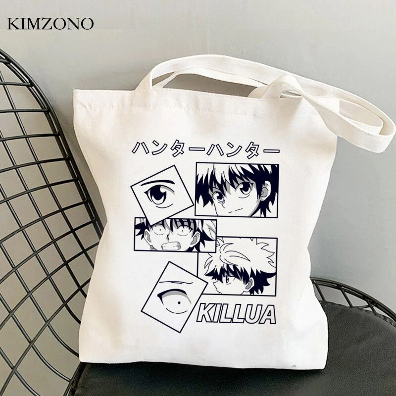 Hunter x Hunter shopping bag tote shopper handbag bolsa bag fabric jute woven tote sacolas