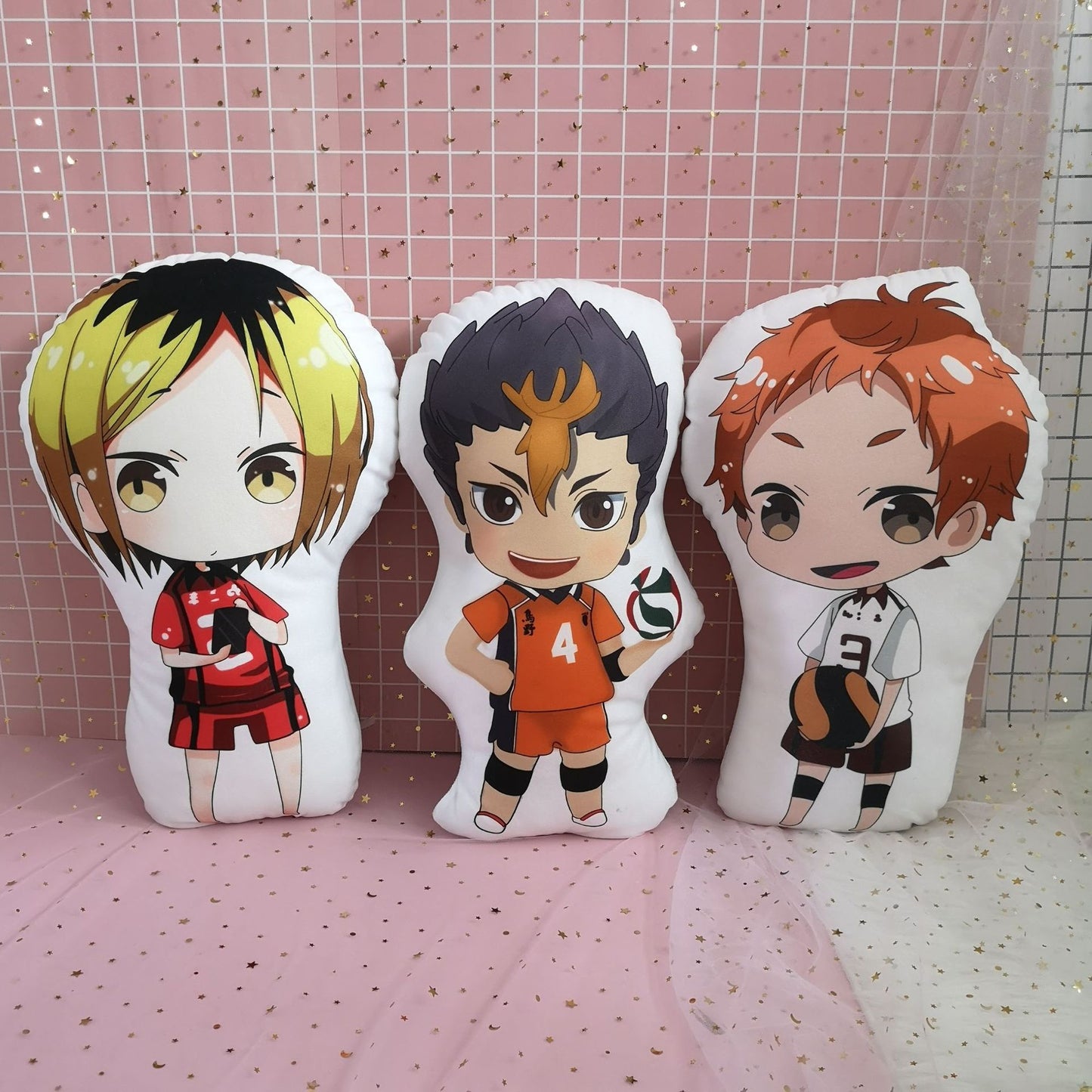 10cm Anime Haikyuu Plush Doll Hinata Shoyo Tobio Kageyama Soft Stuffed Plush Toys Cute Haikyuu Plush Pendant Kids Plushie Toy