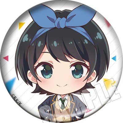 Anime Rent A Girlfriend Sarashina Ruka 58mm Badges Acrylic Brooch Icons Button