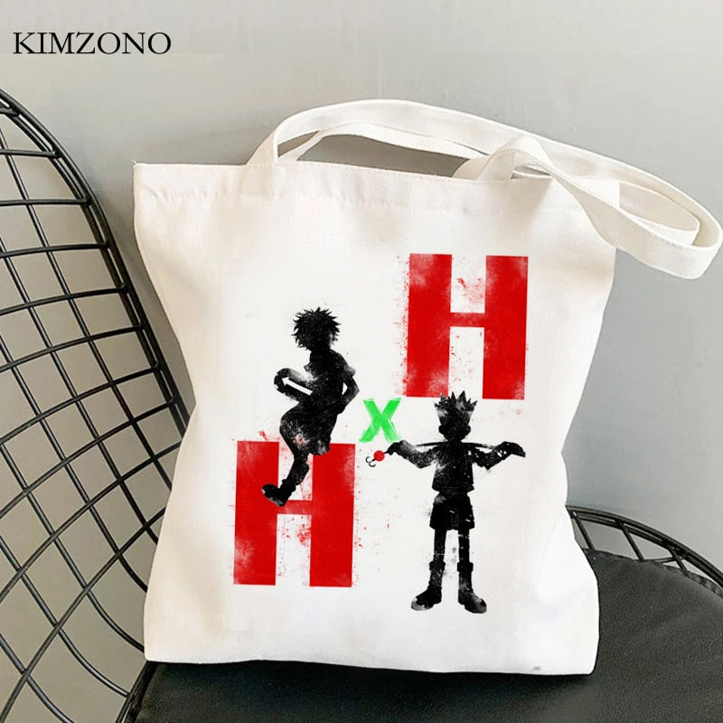 Hunter x Hunter shopping bag tote shopper handbag bolsa bag fabric jute woven tote sacolas