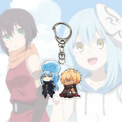 Anime That Time I Got Reincarnated as a Slime Keychain Kawaii Rimuru Tempest Figures Pendant Key Chain Bag Charm Fans Collection