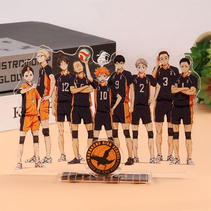 Anime Haikyuu!! Acrylic Stand Figure Model Table Plate Volleyball Boys Action Figures Toys Anime Activities Desk Decor Ornaments