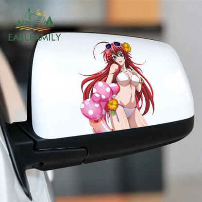 13cm Car Styling Super 3D Sexy Girl High School DxD Anime Rias Gremory Render Euro Drift Decal Waterproof Car Sticker