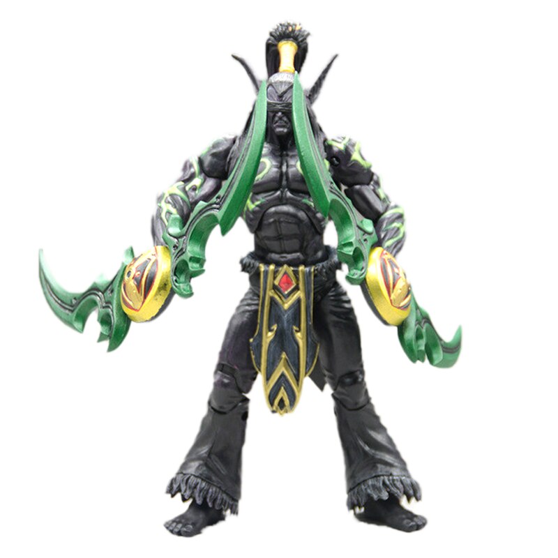 World Of Warcraft WOW Demon Hunter Illidan Anime Movie Figure 18CM 7-inch PVC Game Figma Toys Modle Collect Gift figurines