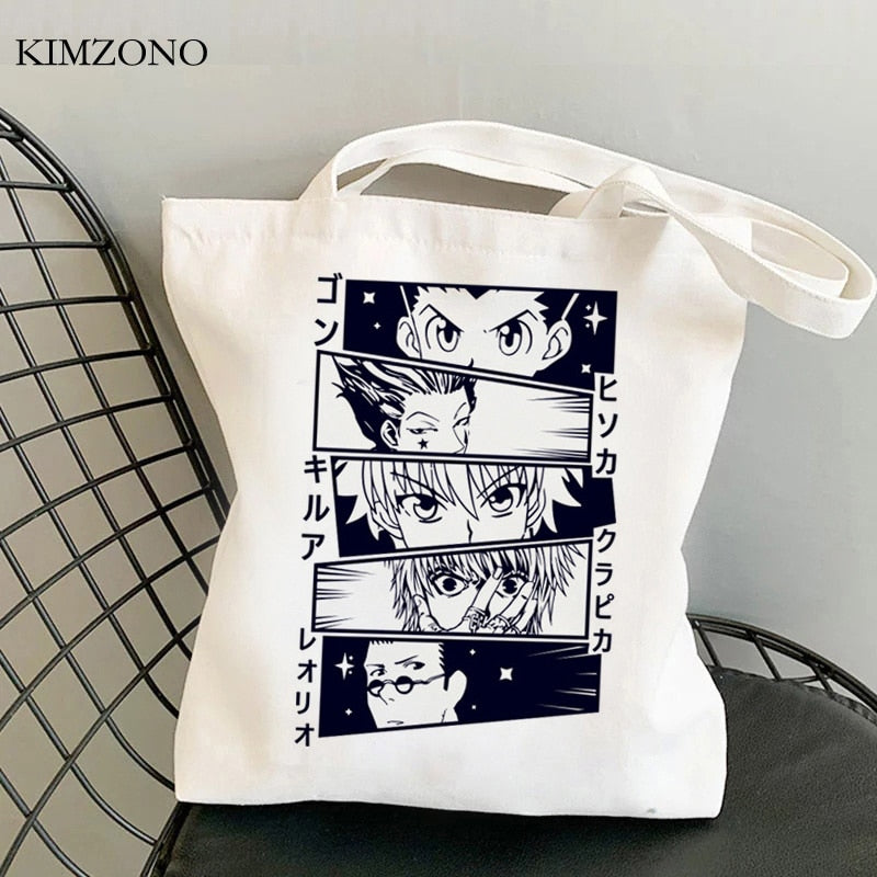 Hunter x Hunter shopping bag tote shopper handbag bolsa bag fabric jute woven tote sacolas