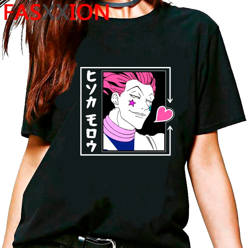 Hunter x Hunter killua zoldyck kurapika hxh t-shirt male japanese 2021 print couple clothes  clothes