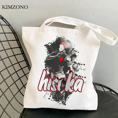 Hunter x Hunter shopping bag tote shopper handbag bolsa bag fabric jute woven tote sacolas