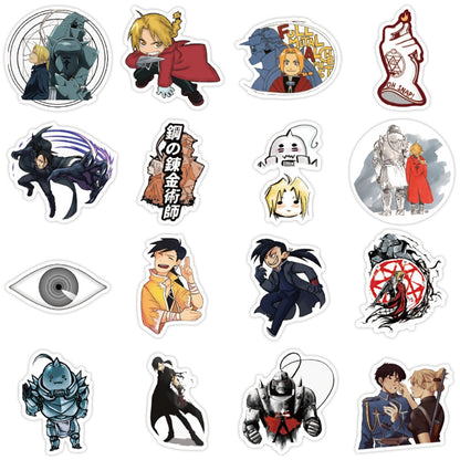 10/30/50PCS Fullmetal Alchemist Anime Graffiti Stickers DIY Motorcycle Travel Luggage Skateboard Classic Kid Toy Sticker Decal