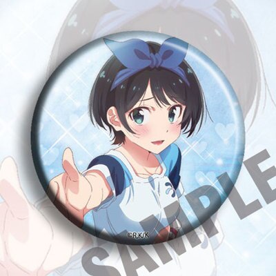 Anime Rent Girlfriend Chizuru Mami Ruka Sumi 58mm Acrylic Badges Brooch Round Icons