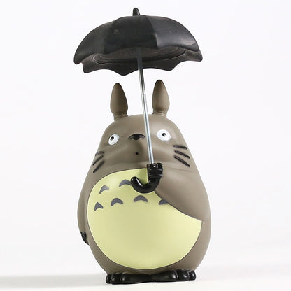 Miyazaki Hayao My Neighbor Totoro with Umbrella PVC Figure Collectible Model Toy