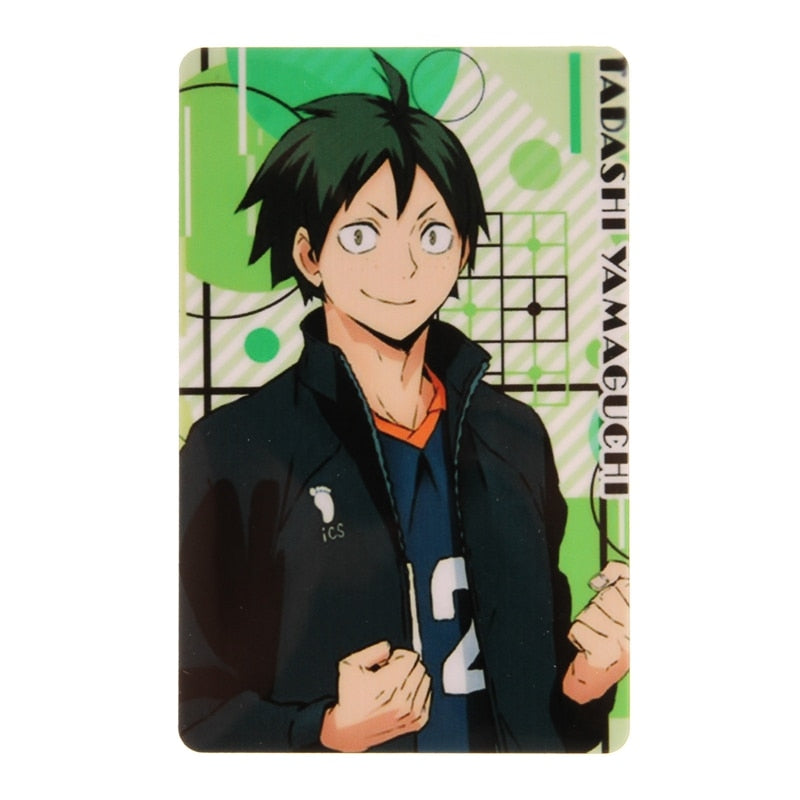 Japan Anime Haikyuu!! Figures Character ID IC Card Sticker PVC Kids Toys Stickers Suitable For Bus Card Bank Card Decoration