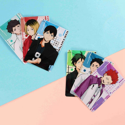 Japan Anime Haikyuu!! Figures Character ID IC Card Sticker PVC Kids Toys Stickers Suitable For Bus Card Bank Card Decoration