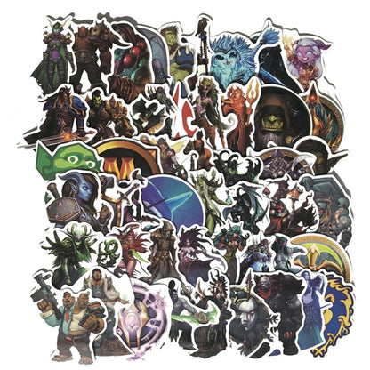 World of Warcraft Sticker Cosplay Accessories Prop Decal Waterproof Cartoon Collect Stickers