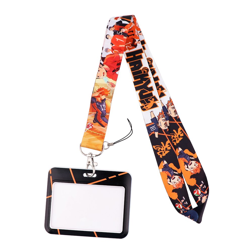 DZ1423 New Anime Haikyuu!! Lanyard for Bus Credit Bank Card ID Keys Badge Holder Keychain Keyring Neck Strap Jewelry Fans Gifts