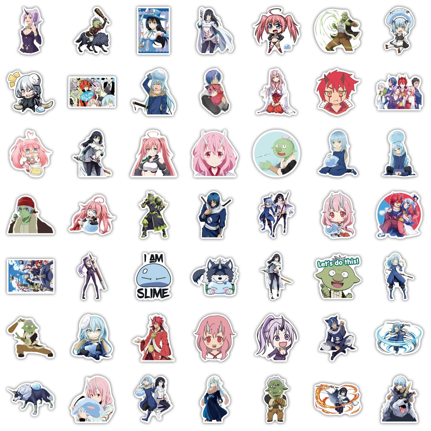 10/50/100PCS That Time I Got Reincarnated As A Slime Sticker Colorful for Luggage Laptop Decal Skateboard Guitar Fridge Sticker