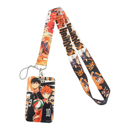 DZ1423 New Anime Haikyuu!! Lanyard for Bus Credit Bank Card ID Keys Badge Holder Keychain Keyring Neck Strap Jewelry Fans Gifts