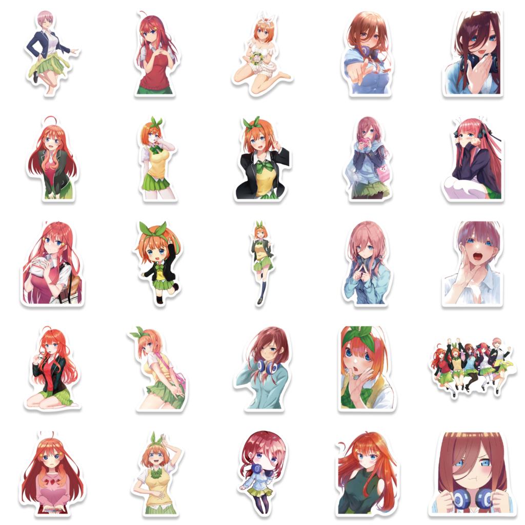 10/30/50Pcs Anime The Quintessential Quintuplets Stickers For Motorcycle Phone Skateboards Laptop Luggage Pegatinas Stickers