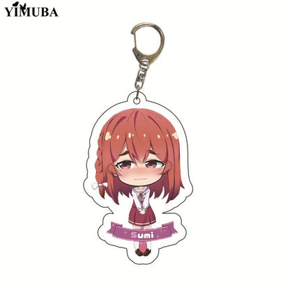 Manga Kanojo Okarishimasu Keychain Anime Rent A Girlfriend Key Chain Ichinose Chizuru Acrylic Figure Key Ring Bag Charm Trinkets