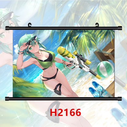 Sword Art Online  Konno Yuuki Sinon Asada Shino   Anime Manga HD Print Wall Poster Scroll