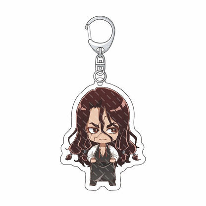 Anime Dr. Stone Keychain Senku Ishigami Oki Taiju Ogawa Yuzuriha Kohaku Acrylic Figure Key Chain Backpack Schoolbag Charm Keyring