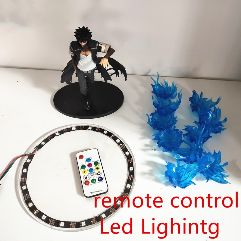 Anime Figure My Hero Academia Dabi Blue Fire Scene DIY Led PVC Toy 17cm Boku no Hero Academia Dabi Action Figurine Doll Juguetes