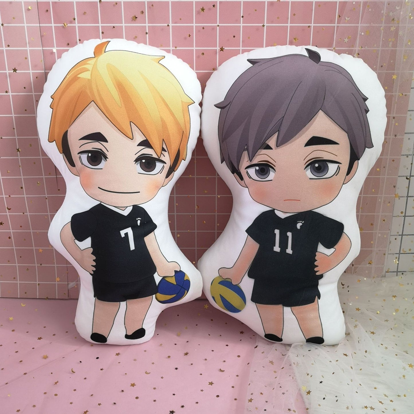 10cm Anime Haikyuu Plush Doll Hinata Shoyo Tobio Kageyama Soft Stuffed Plush Toys Cute Haikyuu Plush Pendant Kids Plushie Toy