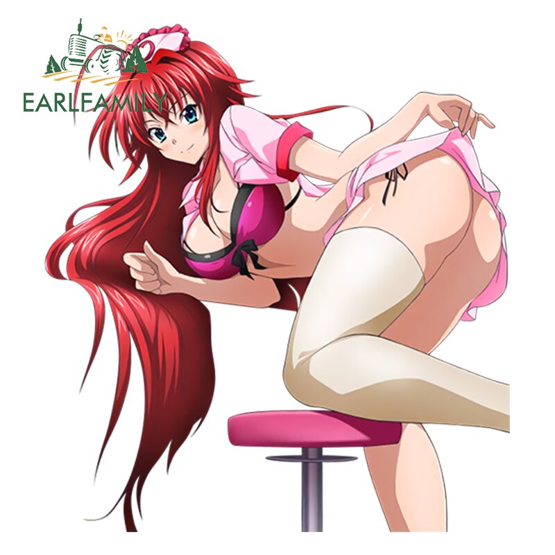 13cm Car Styling Super 3D Sexy Girl High School DxD Anime Rias Gremory Render Euro Drift Decal Waterproof Car Sticker