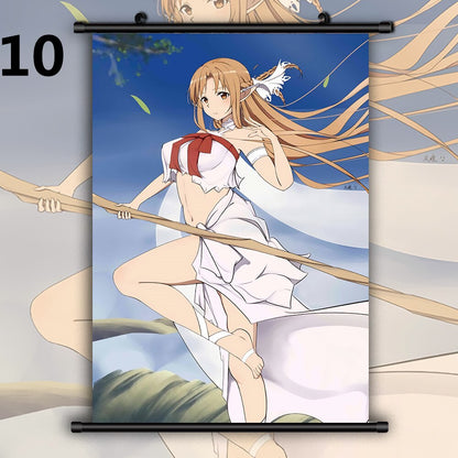 Sword Art Online Yuuki Asuna  HD Print Wall Poster Scroll