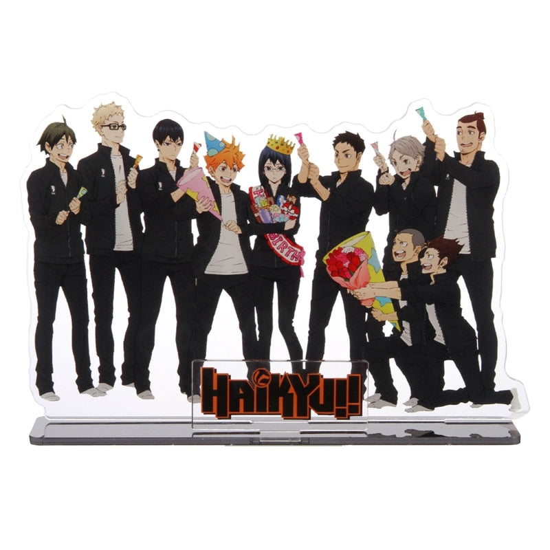 Anime Haikyuu!! Acrylic Stand Figure Model Table Plate Volleyball Boys Action Figures Toys Anime Activities Desk Decor Ornaments