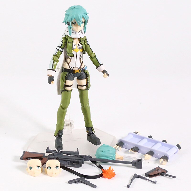 Figma Sword Art Online Kirito 174 248 Asuna 178 Sinon 241 ABS/PVC Action Figure Toy Doll