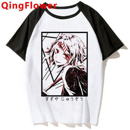 Japanese Anime Kaneki Ken Y2k Tokyo Ghoul T Shirt Men Kawaii Manga Graphic Tees Fashion Tshirt Summer 90s Tops T-shirt Male