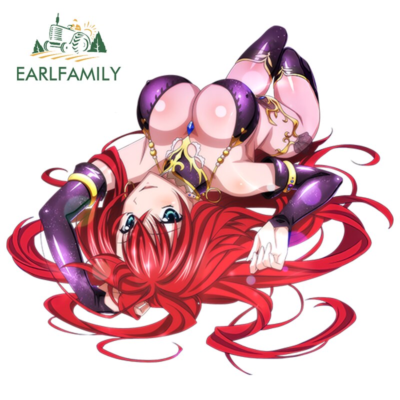 13cm Car Styling Super 3D Sexy Girl High School DxD Anime Rias Gremory Render Euro Drift Decal Waterproof Car Sticker