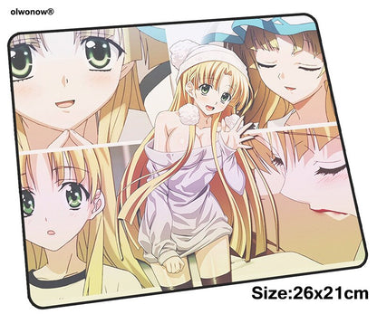 High School DxD mousepad 26x21cm gaming mouse pad gamer mat Professional game computer desk padmouse keyboard Indie Pop play mat