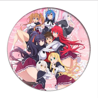 High School DxD Cosplay Badges Rias Gremory Brooch Tsto Issei Icon Collection Breastpin for Backpacks Clothing