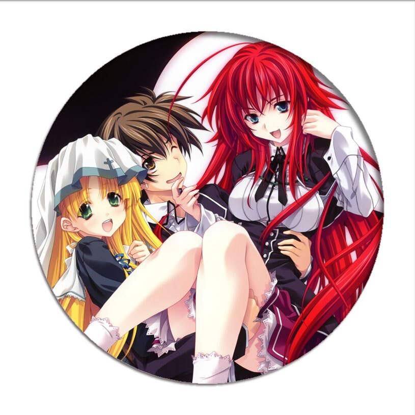 High School DxD Cosplay Badges Rias Gremory Brooch Tsto Issei Icon Collection Breastpin for Backpacks Clothing