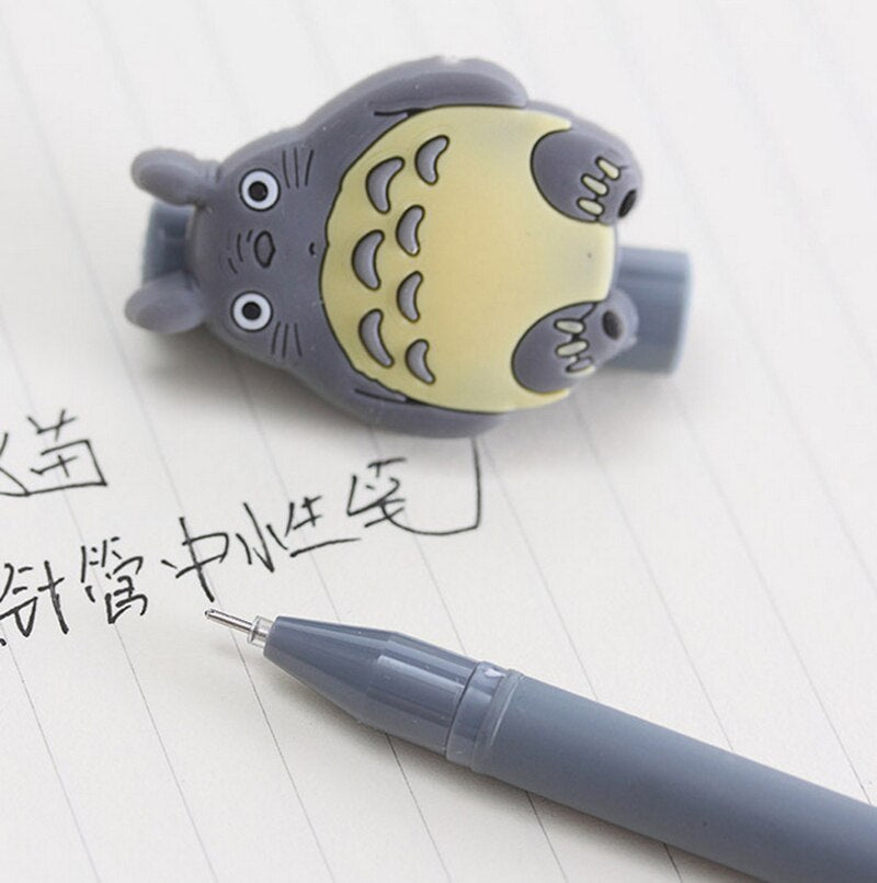 4 Pcs / Lot Novelty Lovely My Neighbor Totoro Gel Ink Pen Papelaria Escolar School Office Supply Promotional Gift Signature Pens